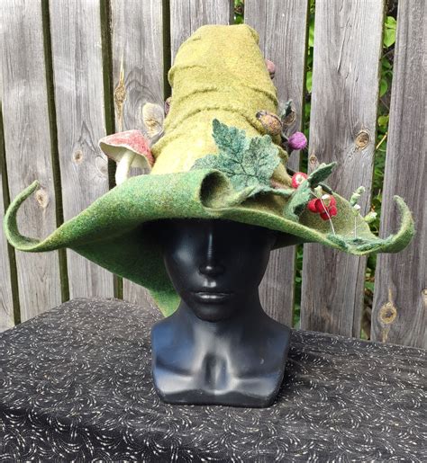 Plant themed witch hat
